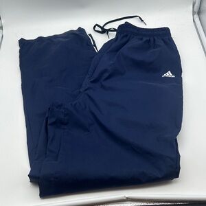 Adidas womens Dark Blue wind breaker pants